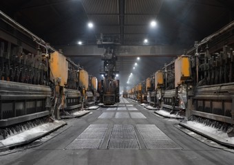 Potroom at Alcoa